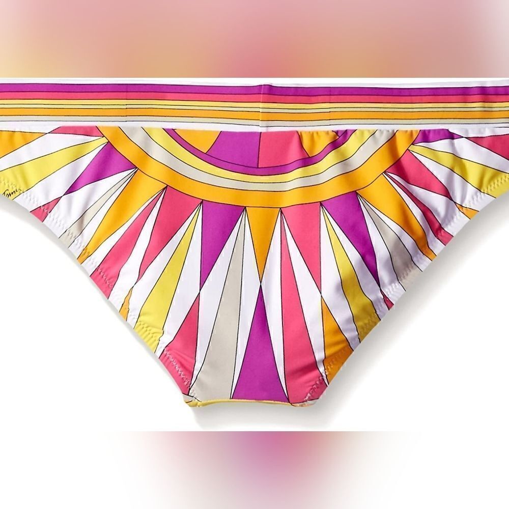 Trina Turk Fiji Feathers Bikini Bottoms Size 6 - Picture 7 of 7